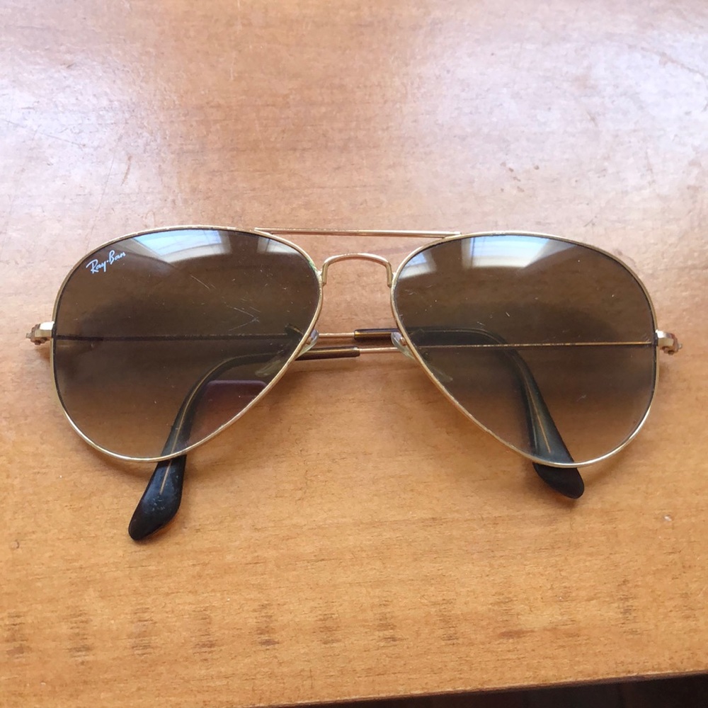 Gold Ray Ban Aviators